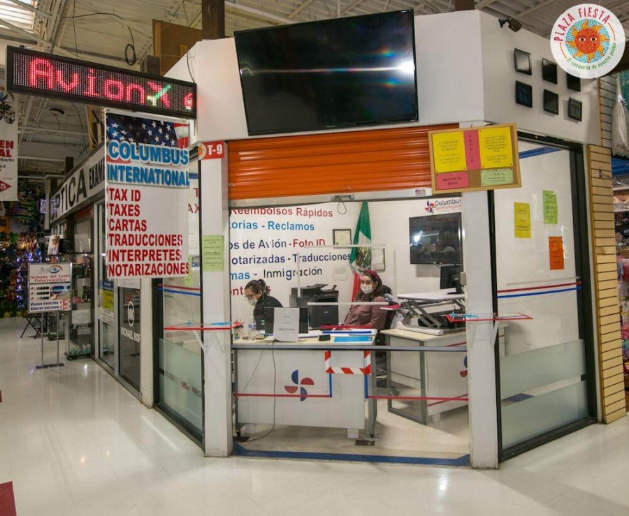 Columbus Servicios Hispanos Plaza Fiesta